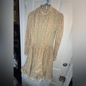 Vintage Floral Handmade 60s or 70s Cottagecore Praire Dress